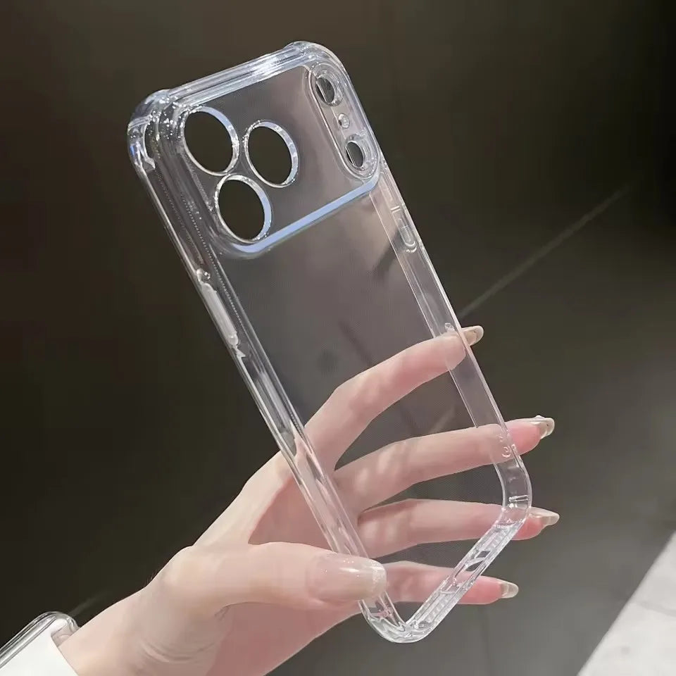 Soft Silicone TPU Phone Case For iPhone 17 Pro Max Anti-fall Transparent Phone Cover For iPhone17 17 Pro 17Air Shockproof Cases