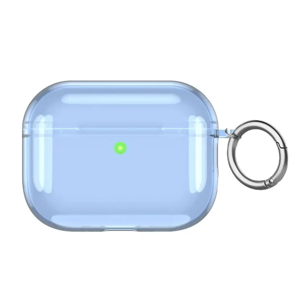 For AirPods Pro 3 Transparent Full Protective Shockproof Case Soft TPU Clear Headphone Cover With Keychain For Airpods Pro 3
