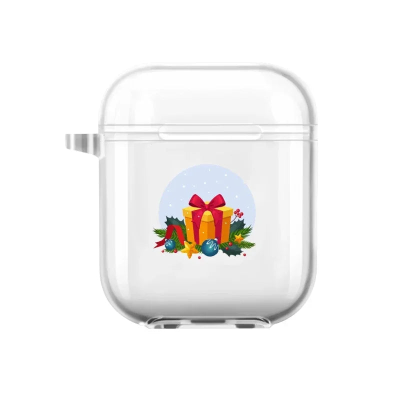 Christmas Santa Elk Earphone Case for Airpods 4th 3rd 2 Pro Shockproof Cover for Airpod 2 3 1 Protective Accessorie Shell Fundas