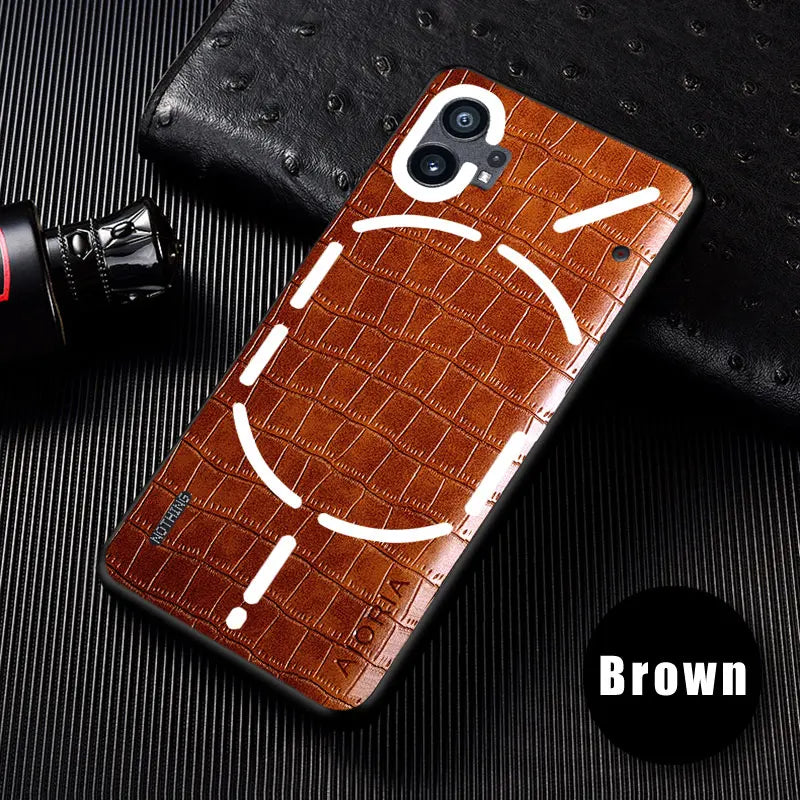 Leather Case For Nothing Phone 3 2 1 Premium PU Slim Fit Design Unti-Scratch Protective Back Cover for Nothing Phone 3 case