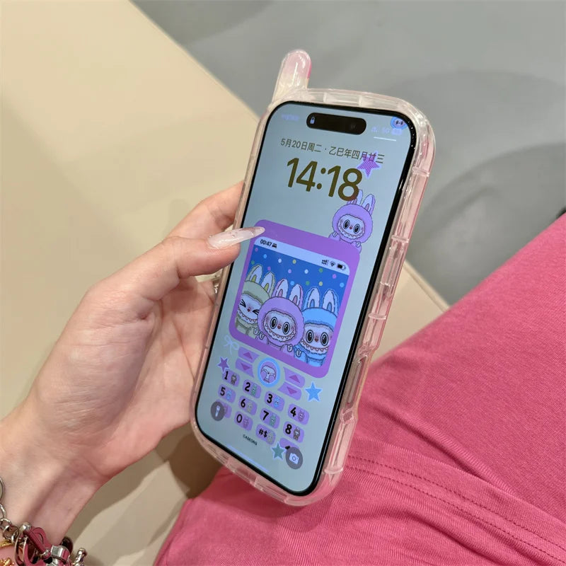 Funny Cute 3D iPhone Case Cartoon Shape Back Cover 16 Pro by Quickfindgoods. Store