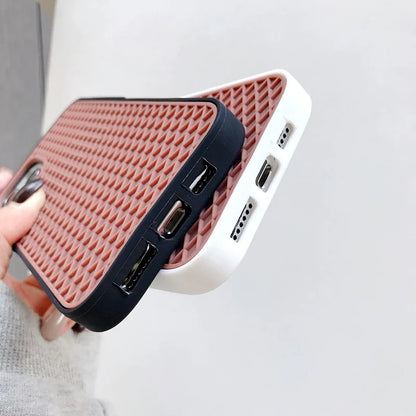 Waffle Shoe Sole Phone Case For iPhone 17 16 15 14 13 12 11 Pro Max Plus Mini X XR XS 6 7 8 Cases Silicone Back-Van-case Cover