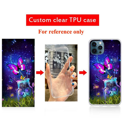 Customized DIY Photo Phone Cases For iphone 8 Plus 7 X XS Max XR Glass Silicone Cover SE 2020 DIY Personal Pictures Name Design
