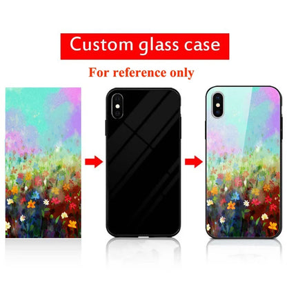 Customized DIY Photo Phone Cases For iphone 8 Plus 7 X XS Max XR Glass Silicone Cover SE 2020 DIY Personal Pictures Name Design