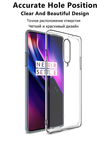 Transparent Phone Cases For OPPO Oneplus 11 10 7 6T 8 9 Pro Shockproof Silicone TPU Case For Oneplus 7T 6 Pro Soft Back Cover