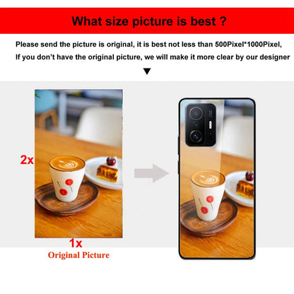 Customized DIY Photo Phone Cases For iphone 8 Plus 7 X XS Max XR Glass Silicone Cover SE 2020 DIY Personal Pictures Name Design