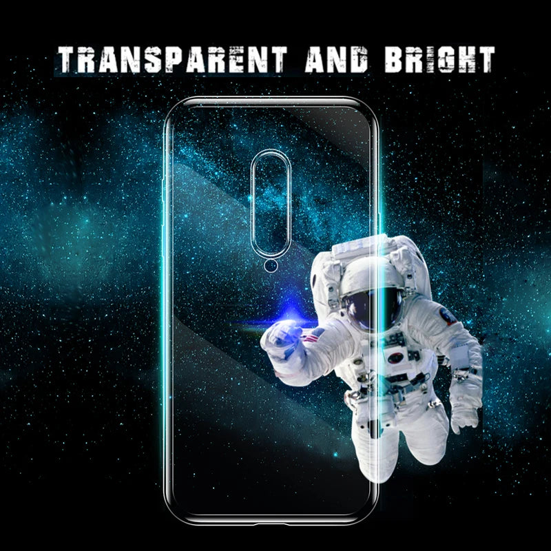 Transparent Phone Cases For OPPO Oneplus 11 10 7 6T 8 9 Pro Shockproof Silicone TPU Case For Oneplus 7T 6 Pro Soft Back Cover
