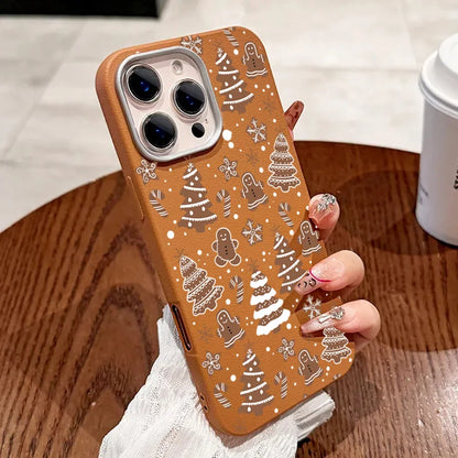 Christmas Tree Graphic Phone Case For iPhone 17 16 15 14 13 12 11 Pro Max X XR XS SE2 8 7 Plus Pro Air Matte Leather Back Cover