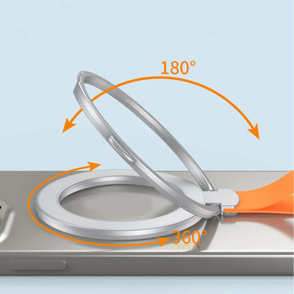 Strong Magnetic Phone Holder For iPhone 16 15 14 13 Series with Silicone Lanyard Dropproof Cover Magnetic 360° Rotatable Stand