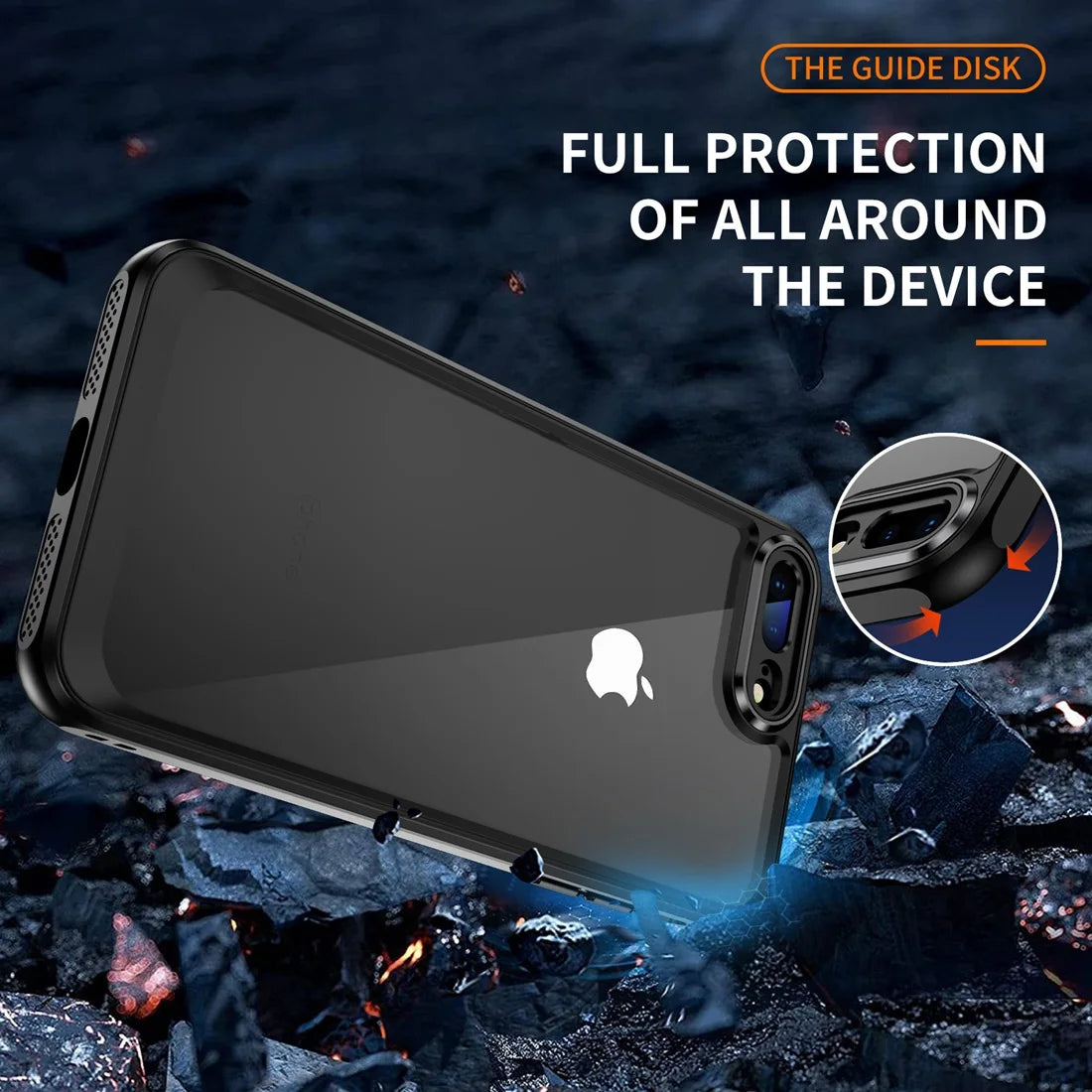 Case for iPhone SE 2020 2022 SE2 SE3 Shockproof Phone Bumper Cover Anti-Scratch translucent Back Fit iPhone 8/iPhone 7 4.7 Cases