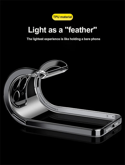 Transparent Phone Case For iPhone 11 12 13 14 15 Pro Max Case Silicone Soft Cover For iPhone  X XS Max XR 8 7 Plus Back Cover