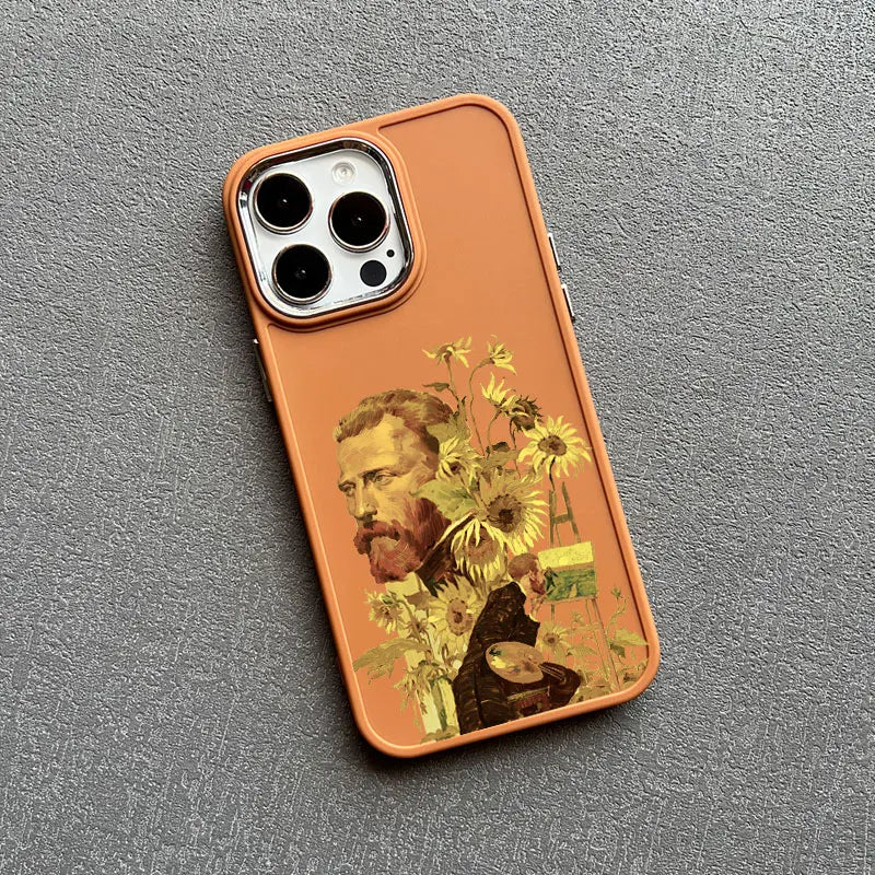 Art Painting Silicone Phone Cases For iPhone 11 12 13 14 15 Pro Max X XS XR 7 8 Plus SE 2020 15 14 Plus Shockproof Case Cover