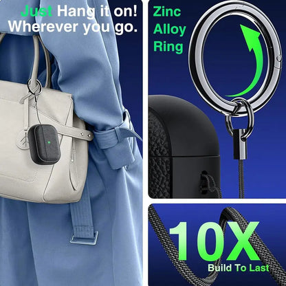 For AirPods Pro 3 Case Cover with Metal Buckle Luxury TPU Protective Full Cover Case Shockproof Scratchproof