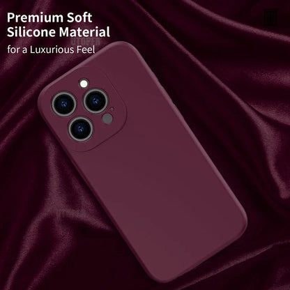 Luxury Silicone Antiskid Phone Case For iPhone 17 Air 16 15 14 13 11 12 Pro Max 16 Plus Shockproof Full Lens Protection Cover