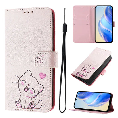 13 Leather Phone Case For iPhone 13 12 Mini 11 Pro 13Pro 12Pro Max 11Pro Coque Flip Cover Wallet Magnetic Painted Cases Cat Bear
