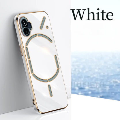 For Nothing Phone 1 Case For NothingPhone1 Phone1 Silicone Shockproof Back Cover Coque Carcase 6D Plaiting Soft TPU Phone Cases