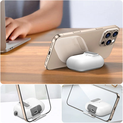 2025 for Airpods Pro 3 Protective Case Phone Stand Design with Cleaner Kit Magnetic Automatic Lock for Airpods Pro 3(Sand Stone)