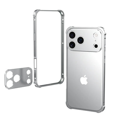 Luxury High-end Official Colour Alloy Aluminium Frame Phone Cases For IPhone 17 Air 17 Pro Max Anti-Shock Lens Rugged Back Cover