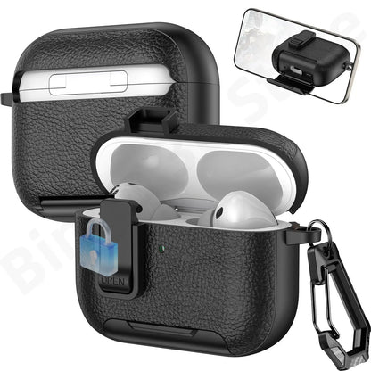 for AirPods Pro 3 Case with Phone Stand&Safety Lock Shockproof Protective Cover with Cleaner Kit for Women Men for AirPods Pro 3