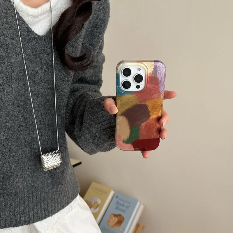 For iPhone16 16pro 16Promax 15 15pro 15Promax 14 14pro 14Promax 13 13Pro 13Promax Phone Case,Multicolor color,Full Cover