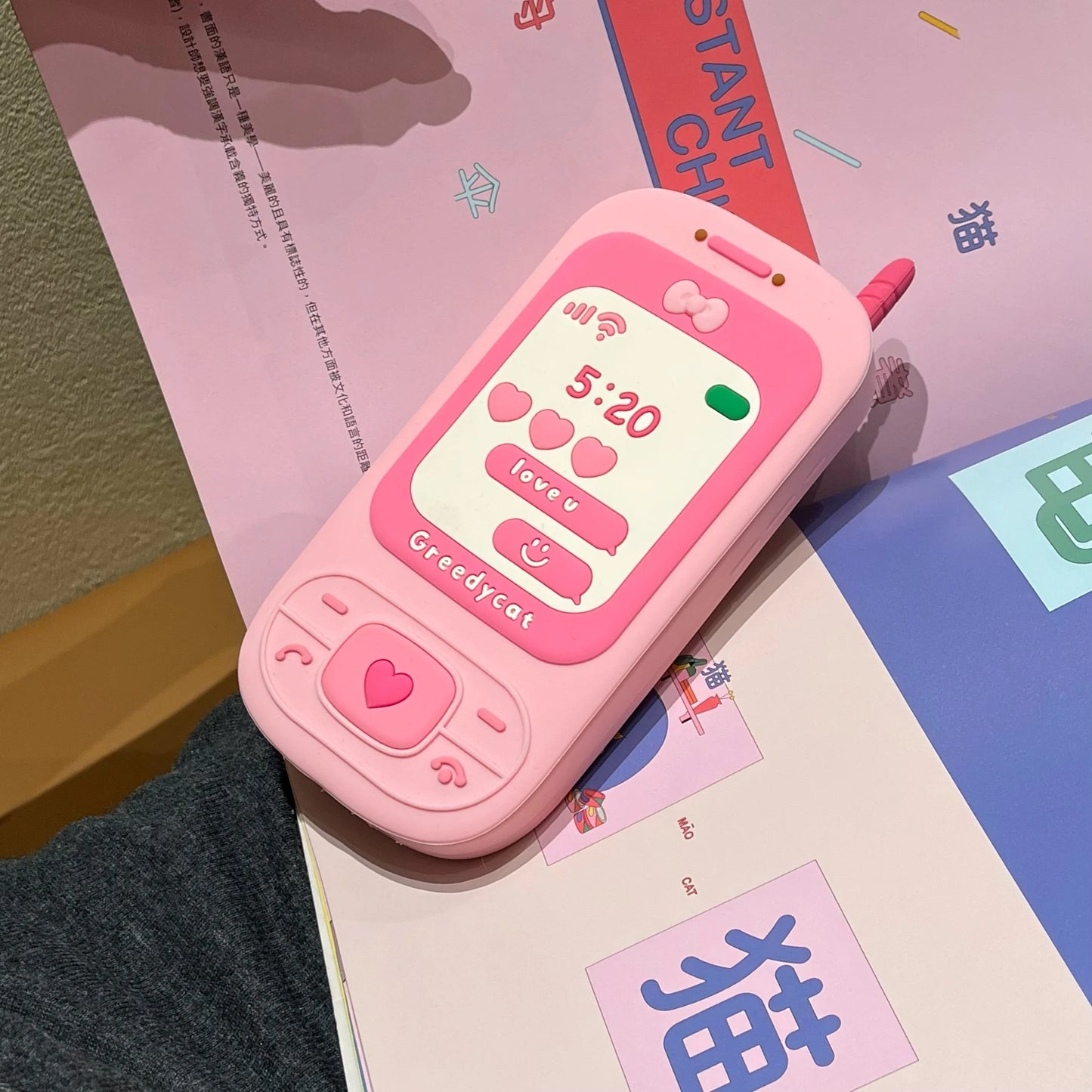 Couple's Fun Accessories Fashionable Pink Push-pull Telephone Design Phone Case For iPhone 13 14 15 16 Pro Max Anti Drop Case