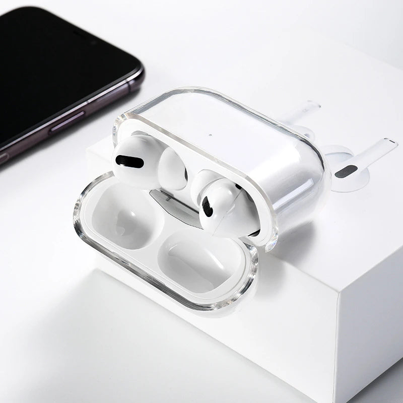 PC Earphone Cases For Airpods 4/Airpods 3 Case Headphones Protective transparent Case  Airpods Pro 2 Airpods Covers 1-2PCS