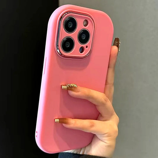 Cute Soft Silicone Candy Color Phone Case For iPhone 17 Air 11 12 13 14 15 16 Pro Max Plus Shockproof Bumper Back Cases Cover