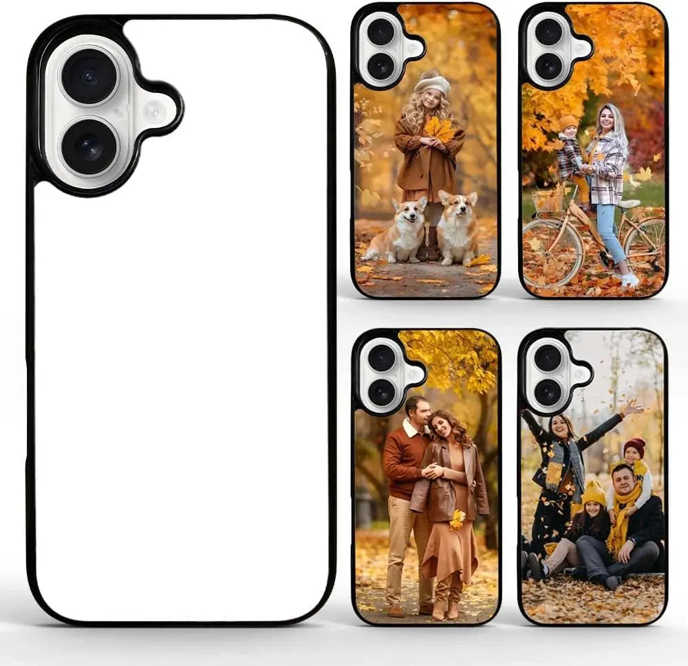 sublimation blank phone cases for iphone 16 15 14 13 12 11 15 pro max Soft Rubber + Hard PC Anti-Slip Printable Heat Press