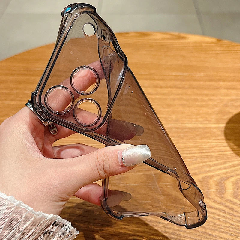 Christmas Tree Gifts Phone Case For iPhone Air 17 Pro 16 15 Pro Max 14 13 12 Pro 11 Shockproof Soft Silicone Transparent Cover