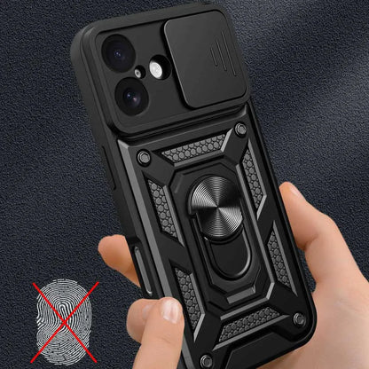 Shockproof Armor Case For iPhone 17 Car Holder Phone Cover for iPhone17 5G Camera Lens Protection Fundas