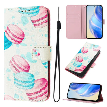 13 Leather Phone Case For iPhone 13 12 Mini 11 Pro 13Pro 12Pro Max 11Pro Coque Flip Cover Wallet Magnetic Painted Cases Cat Bear