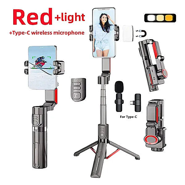 FANGTUOSI AI face tracking Tripod for Smartphone Stabilizer 360 Auto Rotation