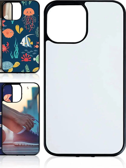 sublimation blank phone cases for iphone 16 15 14 13 12 11 15 pro max Soft Rubber + Hard PC Anti-Slip Printable Heat Press