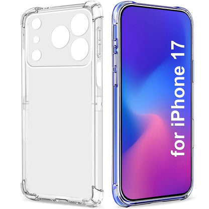 Transparent Phone Case High Definition Shockproof Corner Protection Phone Covers for IPhone 17 ProMax/17 Air/17 Pro/17