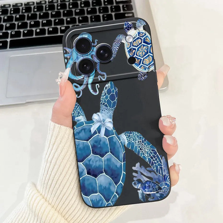 Cute Cartoon Phone Case For iPhone 17 Pro Max 17 Air Soft Silicone Shockproof Cases For iPhone17 17Pro 17Air Covers Bumpers