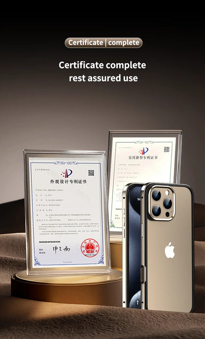 Camera Protection + Hybrid Silicone Frame Aluminum Metal Phone Case For iPhone 16 15 14 13 Pro Max Better Heat Bumper