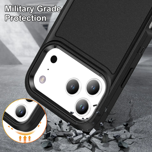 Phone Bag Case for Iphone 17 Pro Max Iphone17 Air 16 15 14 Plus 13 12 Shockproof Folding Bracket Armor Cases