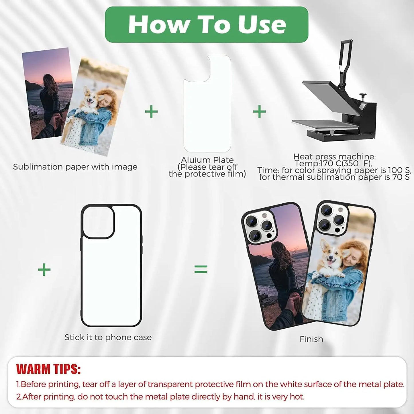 sublimation blank phone cases for iphone 16 15 14 13 12 11 15 pro max Soft Rubber + Hard PC Anti-Slip Printable Heat Press