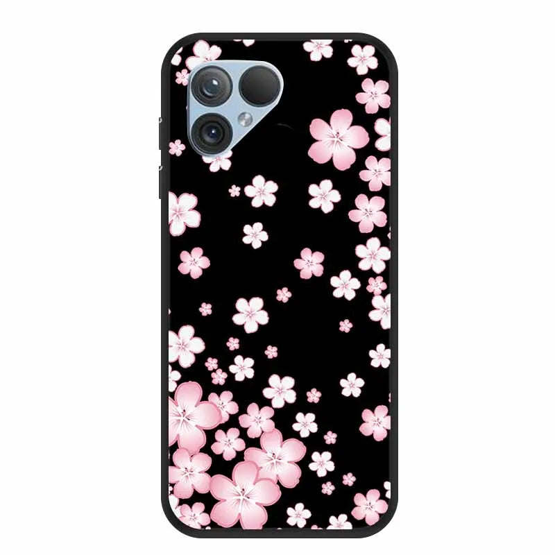 For Fairphone 5 Case 6.46" TPU Soft Silicone Bumper Luxury Back Cover Phone Cases for Fairphone5 5G Flower Cute Shockproof Coque