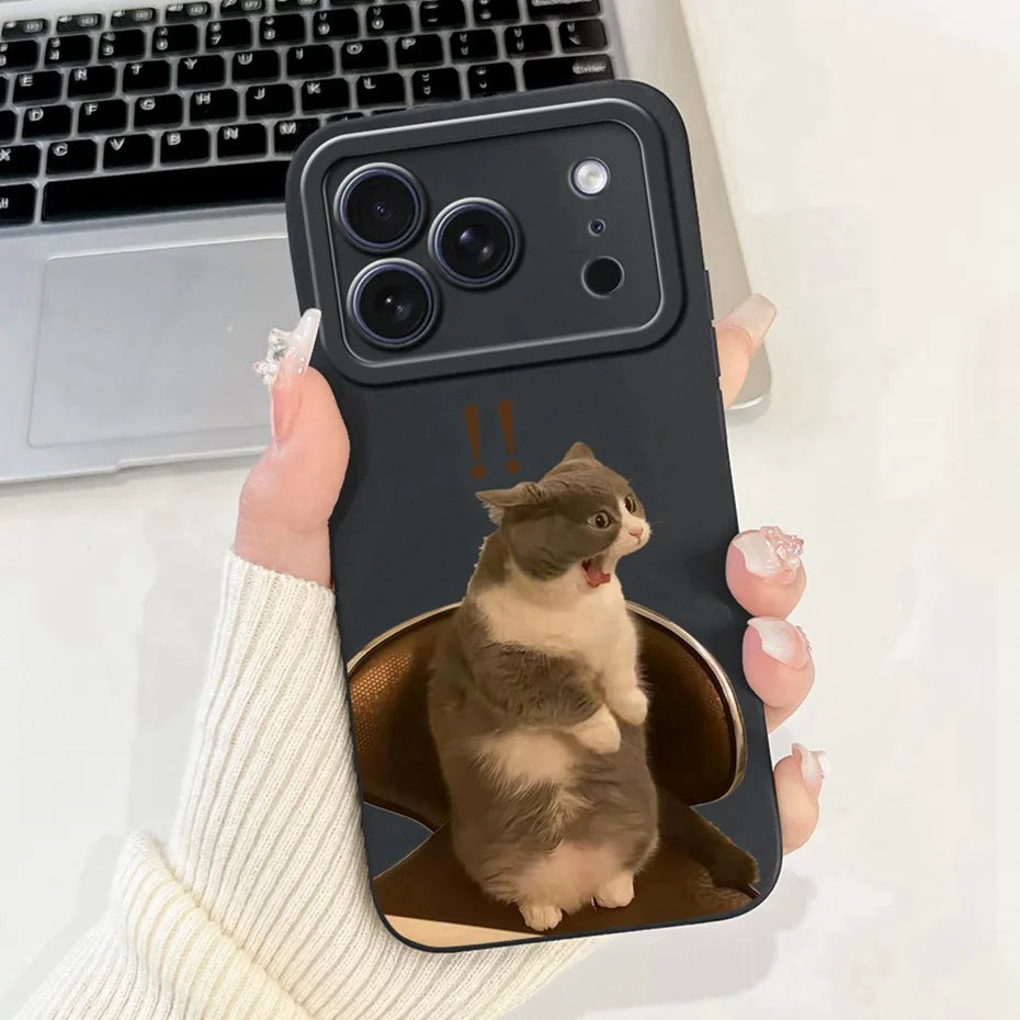 Cute Cartoon Phone Case For iPhone 17 Pro Max 17 Air Soft Silicone Shockproof Cases For iPhone17 17Pro 17Air Covers Bumpers