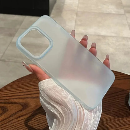 Fashion Soft Matte Candy Phone Case For iPhone 16 15 14 13 12 11 Pro Max X XS Max 8 7 Plus SE Transparent Bumper Cases Cover