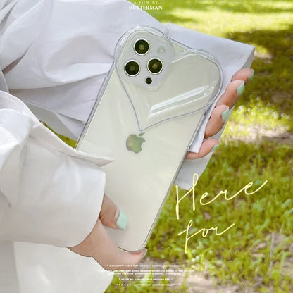 Love Heart Protect Lens Phone Cases For IPhone 17 16 Pro Max 15 14 13 12 11 Pro Xs XR 7 8 Plus SE2/SE3 TPU Shockproof Back Cover