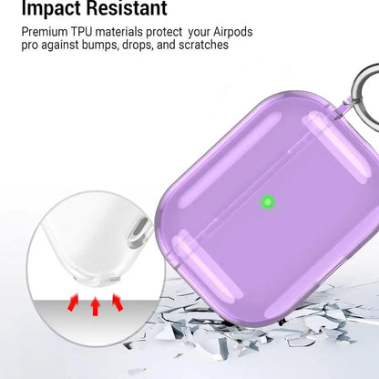 For AirPods Pro 3 Transparent Full Protective Shockproof Case Soft TPU Clear Headphone Cover With Keychain For Airpods Pro 3