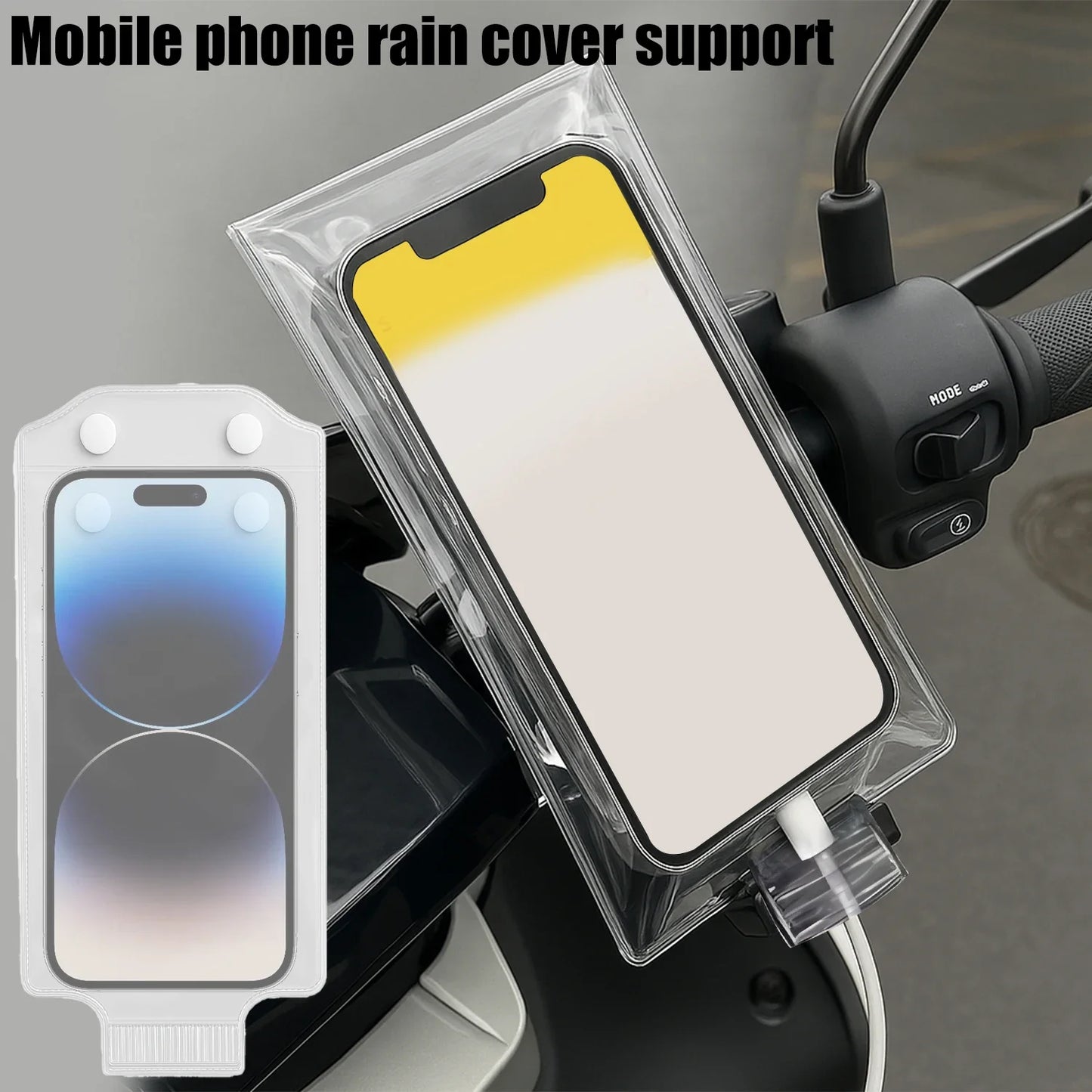 1-10PCS Waterproof Transparent Mobile Phone Cases Portable Mobile Phone Protector Pouch Bag for Cycling Bikinig Motorcycle