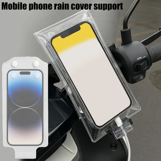 1-10PCS Waterproof Transparent Mobile Phone Cases Portable Mobile Phone Protector Pouch Bag for Cycling Bikinig Motorcycle