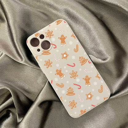 Christmas Snowman Graphic Phone Case For iPhone 17 16 15 14 11 13 Pro Max 12 Mini 7 8Plus Cute Soft Silcone Cover Shell Gifts