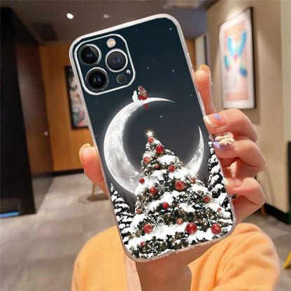 Christmas Santa Deer Snowman Phone Case For iphone 17 Pro Max Air 16 15 14 13 Pro Max 15 16 Pro 15Plus