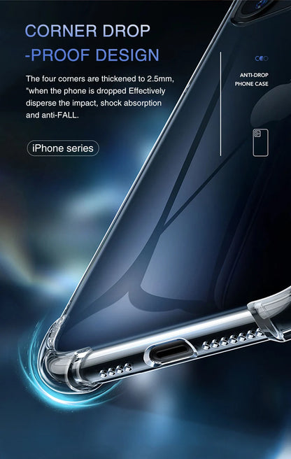 Air Bag Clear Thick Shockproof Phone Case For iPhone 16 Pro Max Lens Protection Case for iPhone 16 Plus 16Pro Max Cover Cases