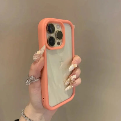 Luxury Transparent Candy Phone Case For iPhone 17 Air 11 12 13 14 15 16 17 Pro Max Plus Shockproof Clear Bumper Cases Cover