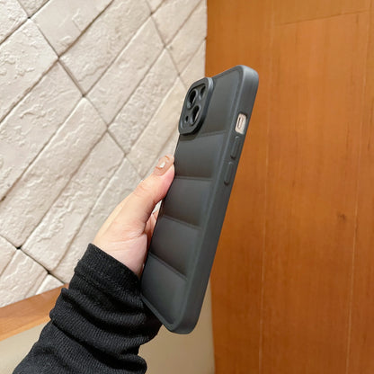 Puffer Phone Case For iPhone 15 14 13 12 11 Pro Max Down Jacket Phone Cases for iPhone 11 Xr 7 8 Plus